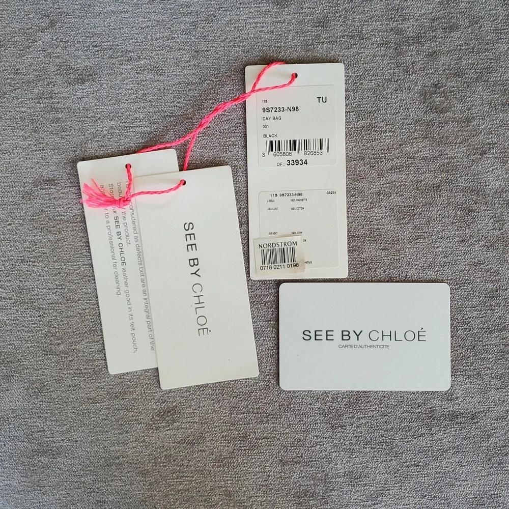 EUC See By Chloe Day Bag In Black Leather - Picture 12 of 16